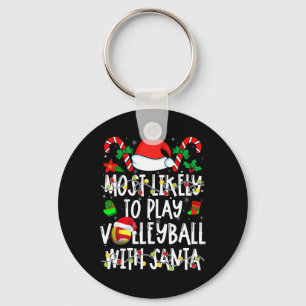 Am wahrscheinlichsten spielen Volleyball mit Weihn Schlüsselanhänger
