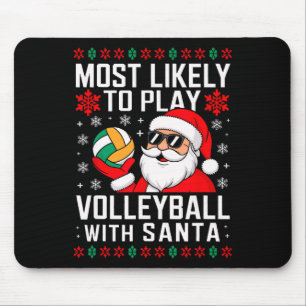 Am wahrscheinlichsten spielen Volleyball Weihnacht Mousepad