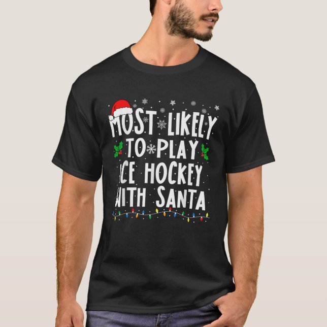 Am wahrscheinlichsten spielt Eishockey mit der San T-Shirt (Vorderseite)