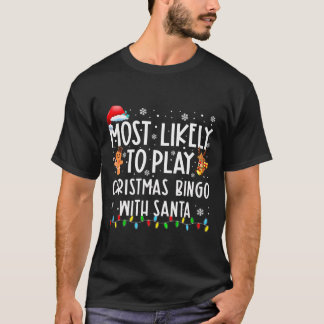 Am wahrscheinlichsten spielt Weihnachts-Bingo mit T-Shirt