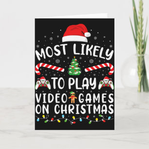Am wahrscheinlichsten spielt Weihnachtsfamilien- V Karte
