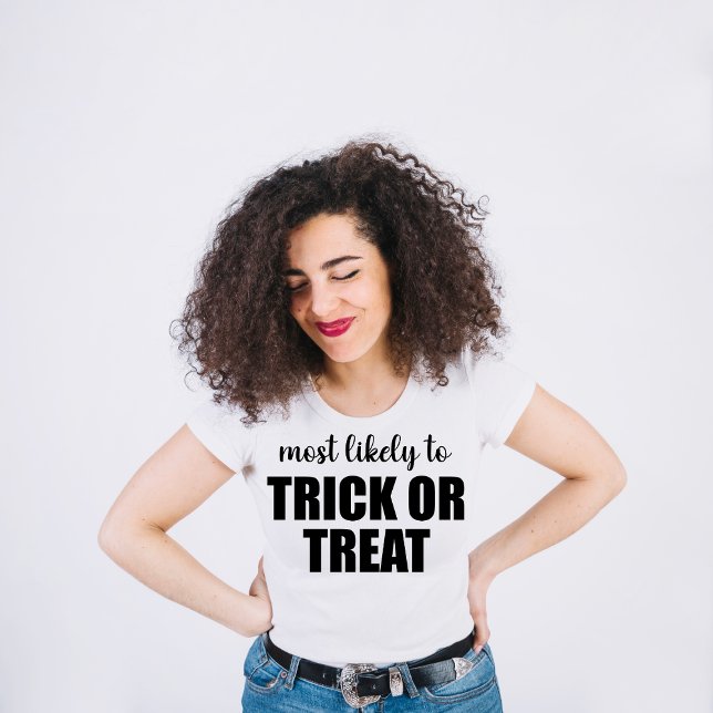 Am wahrscheinlichsten Trick oder Treten sonnigen H T-Shirt (Von Creator hochgeladen)