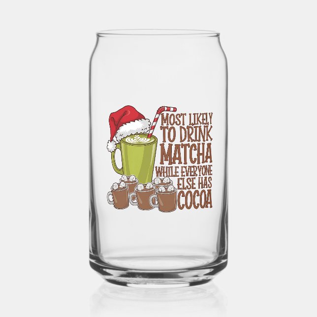 Am wahrscheinlichsten trinken Matcha und beobachte Dosenglas (Rückseite)