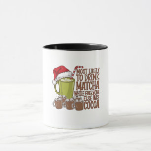 Am wahrscheinlichsten trinken Matcha und beobachte Tasse