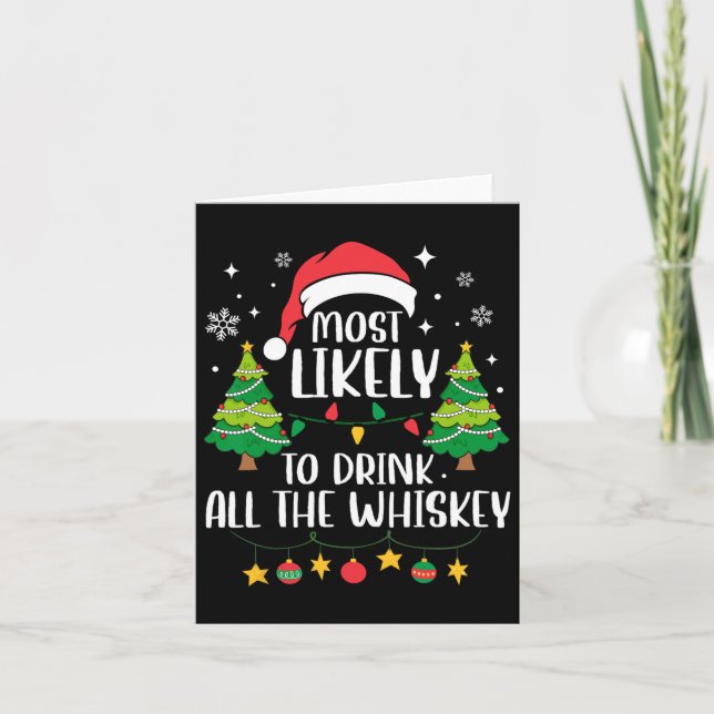 Am wahrscheinlichsten trinken Sie alle Whiskey pas Karte (Vorderseite)