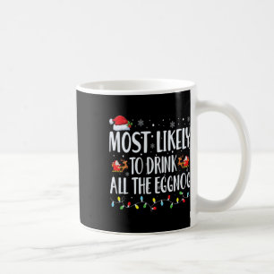 Am wahrscheinlichsten trinken Sie die ganze Eggnog Kaffeetasse