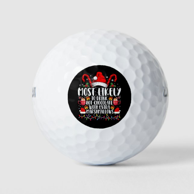Am wahrscheinlichsten trinkt man scharfe Marshmall Golfball (Vorderseite)