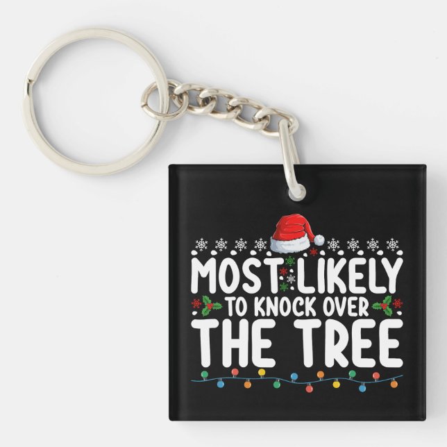 Am wahrscheinlichsten, über den Baum Weihnachten z Schlüsselanhänger (Vorderseite)