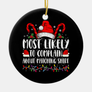Am wahrscheinlichsten über Matching Shirt Xmas zu Keramik Ornament