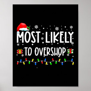 Am wahrscheinlichsten überkauft die Shopping-Famil Poster