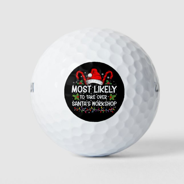 Am wahrscheinlichsten übernimmt Weihnachts-Worksho Golfball (Vorderseite)