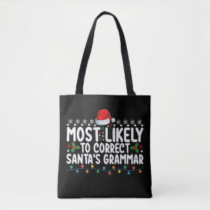 Am wahrscheinlichsten, um Santas Grammatik zu Weih Tasche