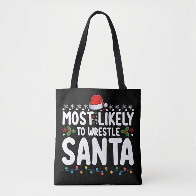 Am wahrscheinlichsten, um Weihnachts-Wrestling zu  Tasche (Vorderseite)