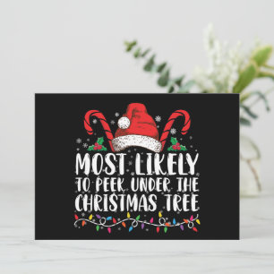 Am wahrscheinlichsten unter dem Weihnachtsbaum Xma Einladung