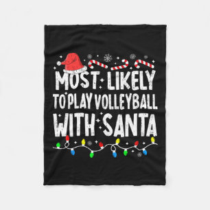 Am wahrscheinlichsten Volleyball spielen mit Santa Fleecedecke