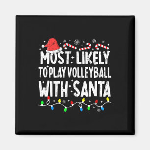 Am wahrscheinlichsten Volleyball spielen mit Santa Magnet