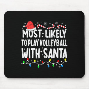 Am wahrscheinlichsten Volleyball spielen mit Santa Mousepad