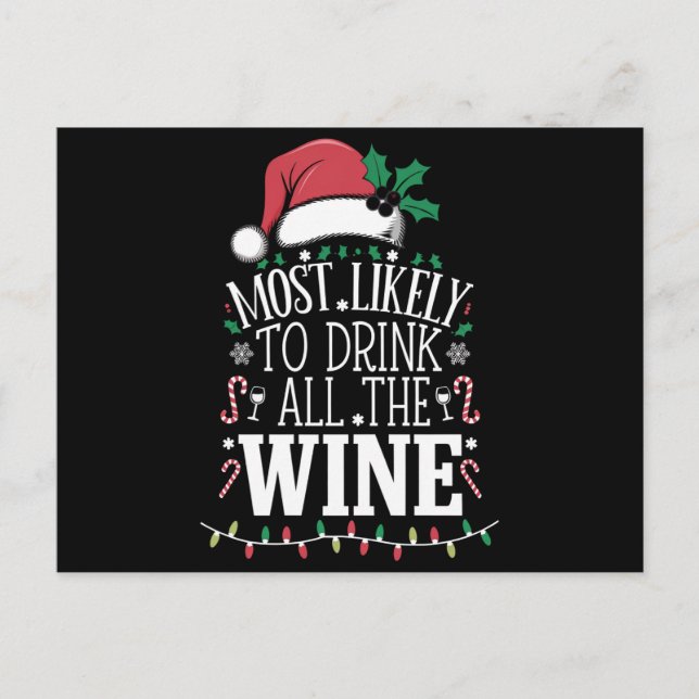 Am wahrscheinlichsten Weihnachten trinken die ganz (Vorderseite)