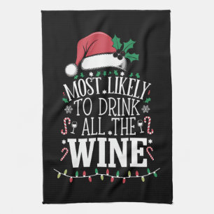 Am wahrscheinlichsten Weihnachten trinken die ganz Geschirrtuch