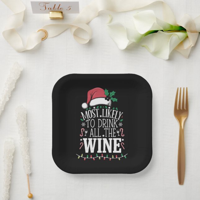 Am wahrscheinlichsten Weihnachten trinken die ganz Pappteller (Hochzeit)