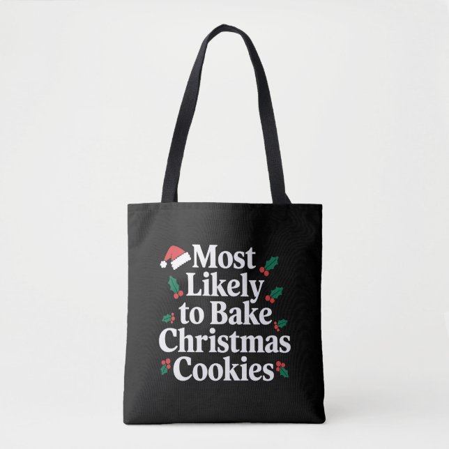 Am wahrscheinlichsten Weihnachts-Cookie-Familie ba Tasche (Vorderseite)