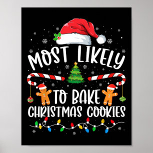 Am wahrscheinlichsten Weihnachts-Cookies Familie M Poster