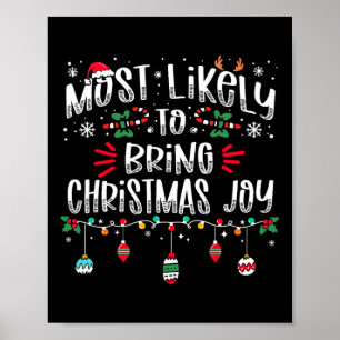 Am wahrscheinlichsten Weihnachts Freude Weihnachte Poster