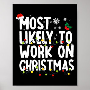 Am wahrscheinlichsten Weihnachts Weihnachtsfamilie Poster