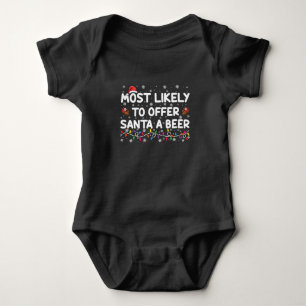 Am wahrscheinlichsten Weihnachts-Weihnachtslicht f Baby Strampler