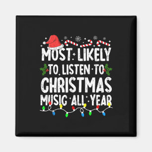 Am wahrscheinlichsten Weihnachts-Weihnachtsmusikfa Magnet
