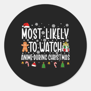 Am wahrscheinlichsten Weihnachtsfilme der Familie Runder Aufkleber