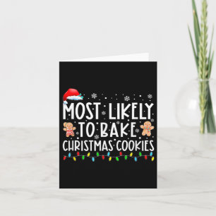 Am wahrscheinlichsten Weihnachtskekse backen Baker Karte