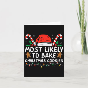 Am wahrscheinlichsten Weihnachtskekse backen Baker Karte