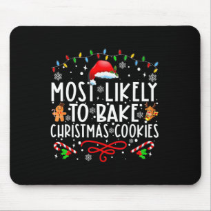 Am wahrscheinlichsten Weihnachtskekse backen Baker Mousepad