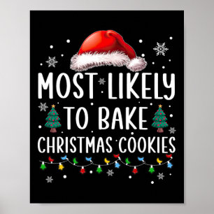 Am wahrscheinlichsten Weihnachtskekse backen Baker Poster