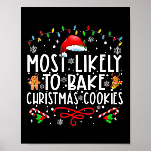 Am wahrscheinlichsten Weihnachtskekse backen Baker Poster