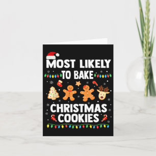 Am wahrscheinlichsten Weihnachtskekse backen Spaß Karte