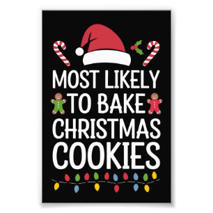 Am wahrscheinlichsten Weihnachtskekse backen Witzb Fotodruck
