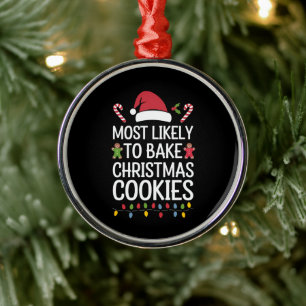 Am wahrscheinlichsten Weihnachtskekse backen Witzb Ornament Aus Metall