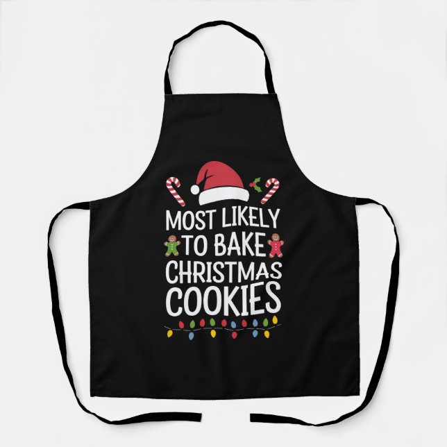 Am wahrscheinlichsten Weihnachtskekse backen Witzb Schürze (Vorderseite)