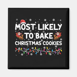 Am wahrscheinlichsten Weihnachtskekse backen Xmas- Magnet