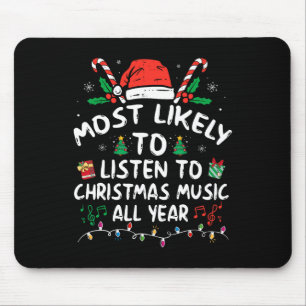 Am wahrscheinlichsten Weihnachtsmusik das ganze Ja Mousepad
