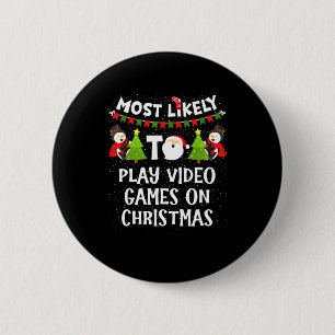 Am wahrscheinlichsten werden lustige Weihnachts-Vi Button