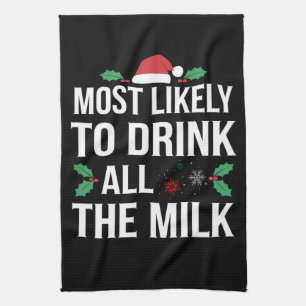Am Wahrscheinlichsten Wird Alle Milch Weihnachten Geschirrtuch