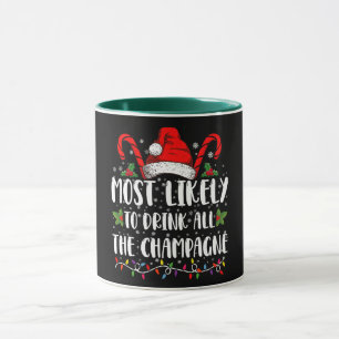 Am wahrscheinlichsten wird der ganze Champagner ge Tasse