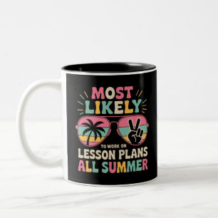 Am wahrscheinlichsten wird die Arbeit an Lektionsp Zweifarbige Tasse