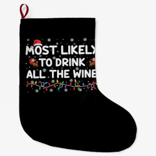 Am wahrscheinlichsten wird die ganze Wein-Familien Großer Weihnachtsstrumpf