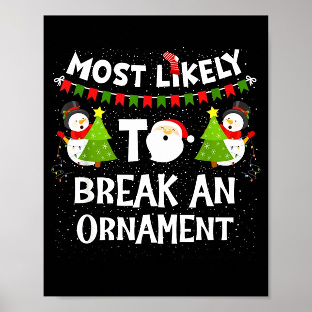 Am wahrscheinlichsten wird eine Ornament Schneeman Poster (Vorne)