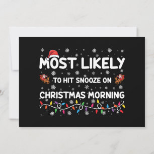 Am wahrscheinlichsten wird er an Weihnachten morge Einladung