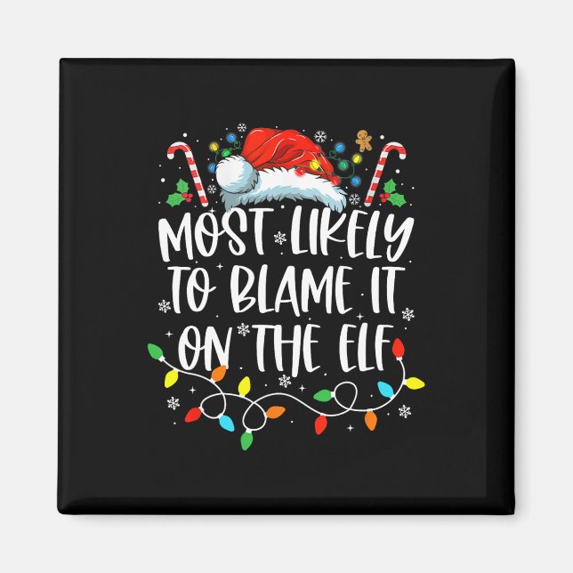 Am wahrscheinlichsten wird es auf dem Elf Santa Fa Magnet (Vorne)
